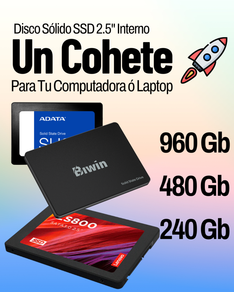 Disco Sólido SSD 960GB 2.5? Sata3 PC y Laptop