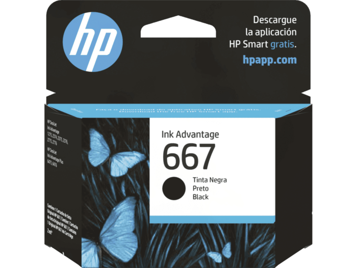 Cartucho de tinta HP 667 negro original (3YM79AL)