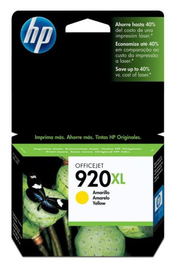 Cartucho de tinta HP 920XL amarillo original (CD974AL)