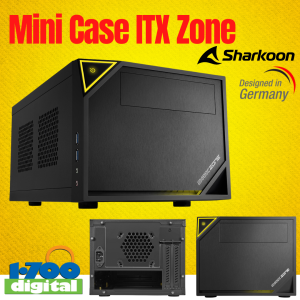 Mini Case Gamer ITX Sharkoon Zone 1 fan Soporta video cooler