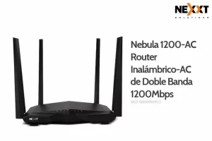 Extensor y Router Wifi Nexxt Nebula 1200 AC Doble Banda