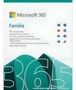 Microsoft Office 365 Familia (6 personas) por 1 año
