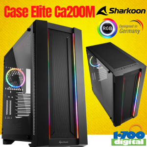 Case Gamer Sharkoon Elite CA200m Vidrio Malla ARGB EATX
