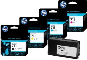 Combo de 4 HP 712 de Plotter T250, T650, T630, T230 amarillo, azul o rojo (Copy)